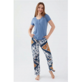 Pierre Cardin 8507-S Kadın Kısa Kol Pijama Takımı